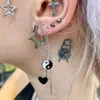 Boucles d'oreilles créoles simples, petit pentagramme étoile, doux et Cool, Punk, Piercing, bijoux à la mode, hypoallergéniques