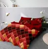 Bedding sets Green Plaid Set With Pillowcase 200x200 Duvet Cover 210x210 Quilt King Size Geometric Lattice Blanket 231020