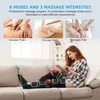 Leg Massagers Electric Air Compression Leg Massager Pneumatic Foot and Calf Heated Air Wraps Handheld Controller Muscle Relax Pain Relief 231020