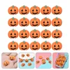 Lagringsflaskor 20st Halloween Pumpkin Charms Diy Crafts Telefonomslag för smycken för smycken