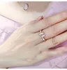 Japan och Sydkorea Simplicity CNC Desinger Tiff Ring Women's Fashion Titanium Steel Gold -Plated Rose Gold Couples Wholesale