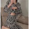 Calças femininas de duas peças pijamas femininos conjuntos de inverno pijamas para dormir roupas de casa quente bonitos conjuntos de correspondência de tamanho grande plus size roupas femininas 231021