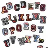 Syuppfattningar 16 färger A-Z English Alphabet Letter broderedes järn Sew på applikationskläderhattar Väskor DIY-plagg släppleverans