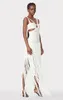 Runway Dresses Ladies Sexy Sleeveless Tassels Sling Top Tight Bandage Mini Dress Wedding Birthday Celebration Party Clothing Longuette