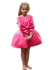 Robes de fille belle en robe de noël à manches courtes de luxe automne hiver vacances enfants vêtements enfant fête Costume bébé vêtements