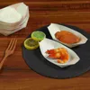 Dinnerware Sets 100 Pcs Sushi Boat Disposable Container Sashimi Plate Wood Tray Bamboo Wooden Bowl Serving Dinner Plates