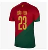 2023ポルトガルサッカージャージ23 24 Joao Felix Ruben DiasフットボールシャツBernardo B. Fernandes Ronaldos Andre Silva Camisa de Futebobol Joao Cancelo Men Kids Kits Outdoor