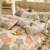 Bedding sets Cute Set Men Women Duvet Cover Bed Linen Washed Cotton Mirco Fiber Comforter Twin Queen King Couple Double Sheet 231020