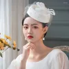 Berets French Style Women Mini Fascinator Hat Hair Clip Velour Pearl Bow Face Veil Fedora Cap Elegant Ladies Cocktail Party Headpiece