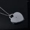 Pendant Necklaces Trendy And Fashionable Heart Tag Necklace With Original High-quality Couples Women's Holiday Party Decorations Gifts