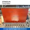 ZONESUN – Machine de fabrication de bonbons gommeux, déposant de chocolat, remplissage de Ganache et Caramel, équipement de confiserie, emballage de bonbons, ZS-FM7C