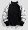 Męski designer sweter z długimi rękawami bluzy swobodne dzianiny jesienne zimowe załogi skocz