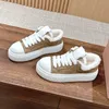 High-grade leather matching color board shoes thick soles increase womens shoes Luxury designer flat breathable small white shoes new casual shoes Sizes 35-40 +box