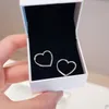 Pendientes de plata de ley 925 estilo pandora, logo de reflexión, clip de clip, clip de corona de reflexión, encanto eterno, pulsera de mujer de diseñador DIY con caja