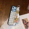Luxury Designer Phone Cases For Iphone 15 14 13 12 11 15promax Gold Letter Case Old Flower Leather Phonecase V with Wrist Strap G2310217Z-6