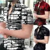 Camisas informales para hombre Camisas con botones de verano para hombre, estampado barroco, playa hawaiana, camiseta informal de manga corta para fiesta, Tops, ropa para hombre 231020