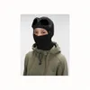 Taktyczny kaptur 3 kolory dwa soczewki Windbreak Hood Failies Outdoor Bawełniany dzianinowy wiatrówek mężczyzn Goggle Face Mask Casual Male Scl Caps Hats Dhckp