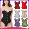 Waist Tummy Shaper Sexy Slimming Corsets Waist Trainer Body Shaper Fajas Gothic Corset Lace Up Boned Corselete Shapewear Women Clothes Plus Size 231021