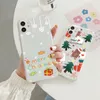 Étuis de téléphone portable Joyeux Noël Cadeaux Clair Pour Samsung Galaxy S20 S21 FE S22 S23 Ultra S10 S10E S9 S8 Note 8 9 10 Lite M54 M52 M32 Fundas 231021