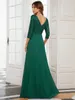 Elegant Mother Of Bride Dresses Shiny Red Green Sexy V Neck Chiffon Bling Backless Crystal Floor Length Plus Size Custom Weddings Evening Party Prom Gowns 403