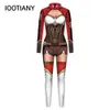 Anime 3D Print Fashion Women Jumpsuit Carnival Fancy Party Cosplay Costume Bodysuit Adults Onesie Skinny Outfits