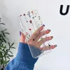 Étuis de téléphone portable Coque peinte à fleurs mignonnes pour Samsung S22 S21 S20FE Ultra Clear Silicone Soft Galaxy S23 Plus Shell 231021