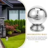 Figurines décoratives Globes boules d'observation de la terre jardins miroir en métal réflexion en acier inoxydable