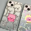 Obudowy telefonu komórkowego Kawaii Pink Bobra na iPhone12/13promax Cartoon Case Women Anime Girl Heart Cute Ins Phone iPhone14pro 231021