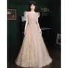 Runway Dresses Fairy Celebrity Shiny Applique Puff Sleeve Bridal Wedding Charming Pleated Sequins Birthday Party Prom Gowns Quinceanera