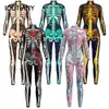 Salto stampato scheletro cosplay di halloween costume da festa sexy corpi street cofon per donne per donne