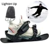 Snowboards esquis lightenup mini patins de esqui neve ao ar livre ajustável mini esqui trenó botas de snowboard esqui neve sapatos de skate neve placa combinar 231021