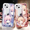 Cas de téléphone portable Anime Genshin Impact Clear Case pour iPhone 15 14 13 12 11 Mini Pro XS Max XR X 8 7 Plus SE 2022 2020Mat Pare-chocs 231021