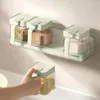 Estante de especias montado en la pared para almacenamiento de cocina, organizador de condimentos multifuncional para el hogar, accesorios para tarros