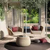 Mobilier de camp Simplicité Chaise à bascule extérieure Ensembles de jardin Siège pivotant pour balcon Cour simple et double Panier suspendu en rotin