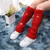 Chaussettes tricotées déchirées pour femmes, pour automne et hiver, bottes gothiques Grunge Y2K, couvre-poignets, bas de couleur unie