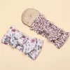 Accessoires de cheveux Imprimer bandeau pour fille papillon bébé câble tricot bébé larges bandes élastiques Turban maquillage cerceau accessoire de mode