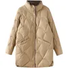 Parkas de plumón para mujer de talla grande 5xl, chaquetas de invierno cálidas medianas XLong Xiang Yun, abrigo de pato blanco ultraligero para mujer 231021