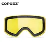 Skidglasögon ersättande skidglasögon linser för COPOZZ MODEL-20101 Anti-dim UV400 skidglasögon snowboard glasögonlinser bara 231021