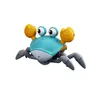 RC Robot laddningsbar Escape Electric Crab Pet Musical Toys Children Birthday Presents Interactive 231021