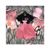 Zestawy odzieży Modna nowa letnia marka marki bawełniane krótkie rękawy garnitury wierzchołki spodnie dziecko maluch dzieci dzieci dhxvi dwuczęściowe
