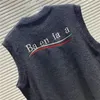 メンズベストセーターコークスアルファベット刺繍ラウンドネックウォームコンフォートクラシックパターンノースリーブ3xl