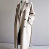Wełniane mieszanki damskiej Japonię żeński płaszcz płaszcza kobiet w środkowej długości i zimowy strój beżowy wełniany kurtka Harajuku Korea Ubranie ciepłe wykop 231020