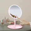 Compact Mirrors Led Makeup Mirror USB Storage LED Face Mirror Adjustable Touch Dimmer Led Vanity Mirror Stand Up Desk Cosmetic Mirror 231021