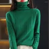 Kadın Sweaters Sonbahar Yün Kadınlar Fashiong Designer Lüks Belktlenek Örme Giyim Giyim