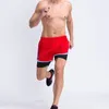 Men's Shorts Two Layers Summer Sports Wear Breathable Short Length Running Size XS To 4XL