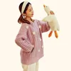 Bonecas de pelúcia Branco Ganso Brinquedos Fofo Pato Recheado Boneca Bonito Animal Sofá Sofá Travesseiro Decoração Presentes de Aniversário para Crianças Menina Tamanho 50cm 231020