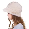 BERETS JKP Winter Whole Bucket Hat القبعات حيوانات عالية الجودة للنساء للنساء الأزياء الدافئة DHY18-12