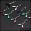 Pins Brooches 2022 Muslim Womens Neck Clip Pearl Brooch U-Shaped Needle Silk Scarf Pins Jewelry Accessories Gift Drop Delivery Dh2Nu