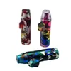 Novo pacote de cabeça de bala flor garrafa de rapé e tubo criativo mini titular de cigarro de alumínio garrafa de rapé de metal atacado