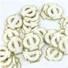 Notions Self Adhesive Chenillees Greek Letter Embroidered White Repair Applique Sticker For Clothing Shoes Backpack Diy Mobile Drop